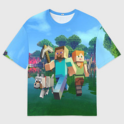 Мужская футболка оверсайз Minecraft