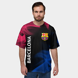 Футболка оверсайз мужская BARCELONA БАРСЕЛОНА, цвет: 3D-принт — фото 2