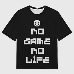 Футболка оверсайз мужская NO GAME NO LIFE, цвет: 3D-принт