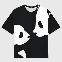 Футболка оверсайз мужская Panda, цвет: 3D-принт