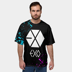 Футболка оверсайз мужская EXO BAND, цвет: 3D-принт — фото 2