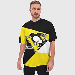 Футболка оверсайз мужская Pittsburgh Penguins Exclusive, цвет: 3D-принт — фото 2