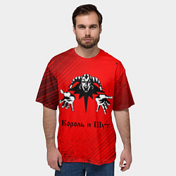 Футболка оверсайз мужская КОРОЛЬ И ШУТ, цвет: 3D-принт — фото 2