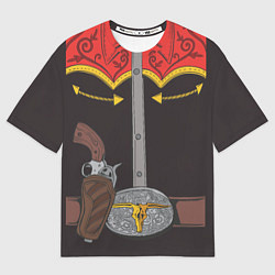 Мужская футболка оверсайз Ковбой