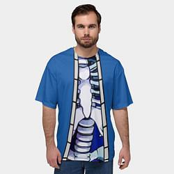 Футболка оверсайз мужская КУРТКА САНСА SANS, цвет: 3D-принт — фото 2