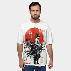 Футболка оверсайз мужская ONE PIECE ZOHO SAMURAI, цвет: 3D-принт — фото 2