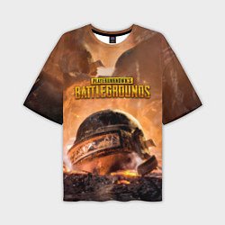 Мужская футболка оверсайз PlayerUnknowns Battlegrounds
