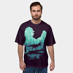 Футболка оверсайз мужская T-Rex, цвет: 3D-принт — фото 2