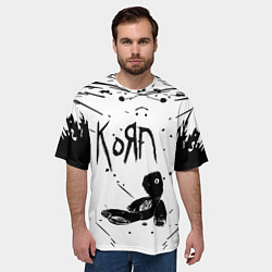 Футболка оверсайз мужская Korn, цвет: 3D-принт — фото 2