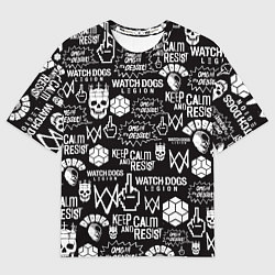 Футболка оверсайз мужская WATCH DOGS LEGION, цвет: 3D-принт