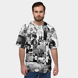 Футболка оверсайз мужская Токийский гуль, цвет: 3D-принт — фото 2