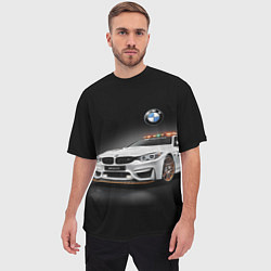 Футболка оверсайз мужская Safety car, цвет: 3D-принт — фото 2