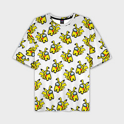 Мужская футболка оверсайз Among us Pikachu