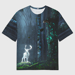 Футболка оверсайз мужская Олень, цвет: 3D-принт