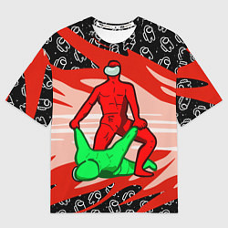 Мужская футболка оверсайз MASTER AMONG US