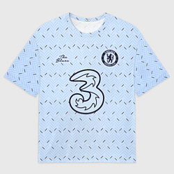 Футболка оверсайз мужская CHELSEA выездная сезон 2021, цвет: 3D-принт