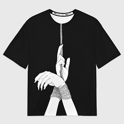 Футболка оверсайз мужская Связанные руки эстетика, цвет: 3D-принт