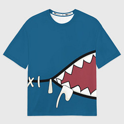Мужская футболка оверсайз Акула gawr gura