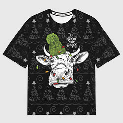 Футболка оверсайз мужская Be Merry and Bright, цвет: 3D-принт