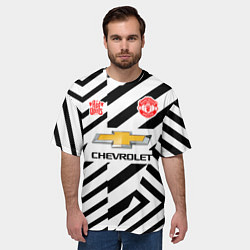 Футболка оверсайз мужская MANCHESTER UNITED 2021, цвет: 3D-принт — фото 2