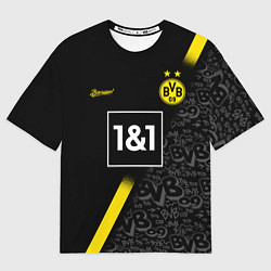 Футболка оверсайз мужская BORUSSIA выездная сезон 2021, цвет: 3D-принт