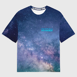Футболка оверсайз мужская Услышь мой вой уже, это Voyager, цвет: 3D-принт
