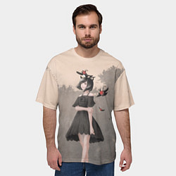 Футболка оверсайз мужская Secre Swallowtail, цвет: 3D-принт — фото 2