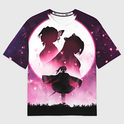 Мужская футболка оверсайз Столп Бабочки