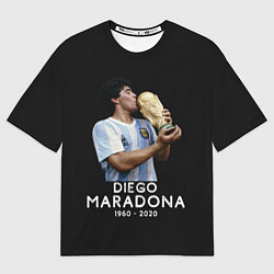 Футболка оверсайз мужская Diego Maradona, цвет: 3D-принт