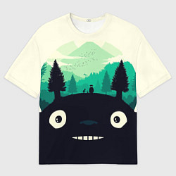 Футболка оверсайз мужская ТОТОРО, цвет: 3D-принт