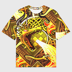 Мужская футболка оверсайз CS GO DRAGON LORE