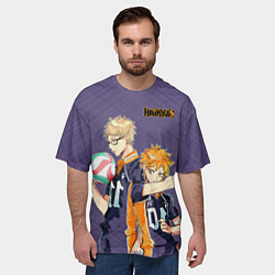 Футболка оверсайз мужская Haikyu!!!, цвет: 3D-принт — фото 2
