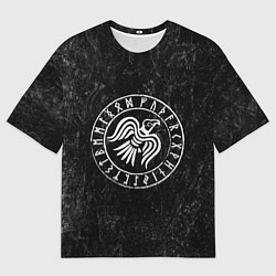 Мужская футболка оверсайз Ворон Одина