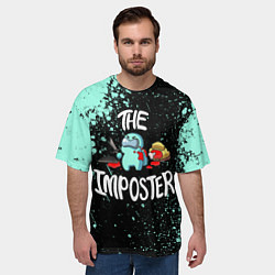 Футболка оверсайз мужская AMONG US, цвет: 3D-принт — фото 2