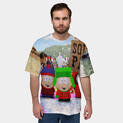Футболка оверсайз мужская Южный Парк South Park, цвет: 3D-принт — фото 2