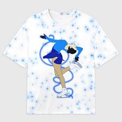 Мужская футболка оверсайз Фигурное катание