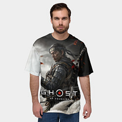 Футболка оверсайз мужская Ghost of Tsushima, цвет: 3D-принт — фото 2