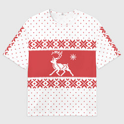 Мужская футболка оверсайз Северный Олень