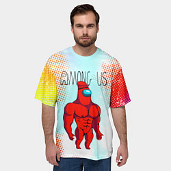 Футболка оверсайз мужская Among Us Fitness Z, цвет: 3D-принт — фото 2