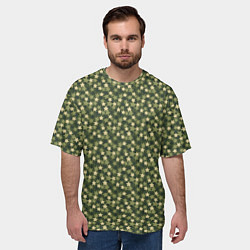 Футболка оверсайз мужская Камуфляж Звездочки, цвет: 3D-принт — фото 2