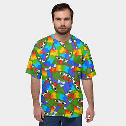 Футболка оверсайз мужская ПЕПЕ КЛОУН, цвет: 3D-принт — фото 2