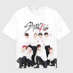 Футболка оверсайз мужская STRAY KIDS, цвет: 3D-принт