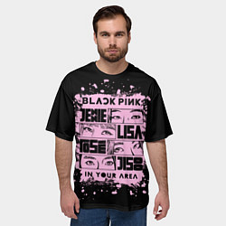 Футболка оверсайз мужская BLACKPINK, цвет: 3D-принт — фото 2