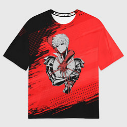 Футболка оверсайз мужская Генос One Punch Man, цвет: 3D-принт