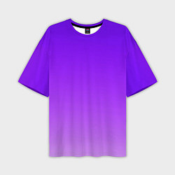 Мужская футболка оверсайз Фиолетовый космос