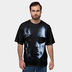 Футболка оверсайз мужская T800, цвет: 3D-принт — фото 2