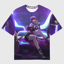 Футболка оверсайз мужская KDA Evelyn, цвет: 3D-принт