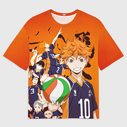 Мужская футболка оверсайз ВОЛЕЙБОЛ!! HAIKYUU!!