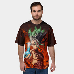 Футболка оверсайз мужская Доктор Стоун, цвет: 3D-принт — фото 2