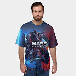 Футболка оверсайз мужская Mass EFFECT Legendary ed, цвет: 3D-принт — фото 2